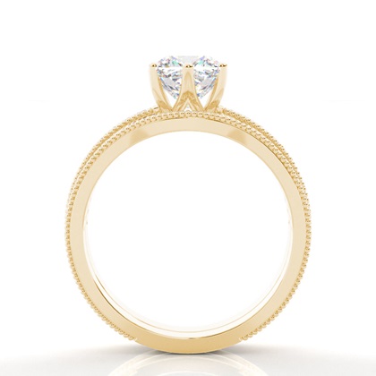 2.00 Carat Yellow Gold Bridal Set Engagement Rings