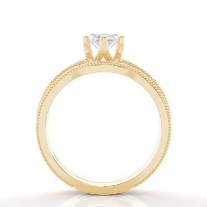 Marquise Yellow Gold Bridal Engagement and Wedding Bands Ring Sets