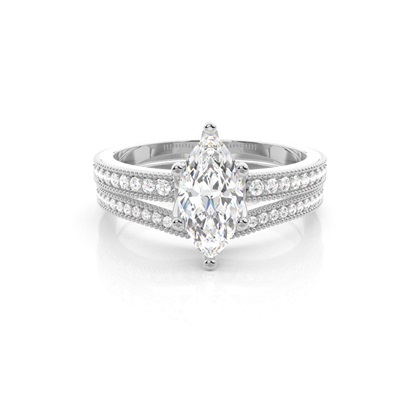 Marquise Bridal Diamond Engagement and Wedding Ring Sets