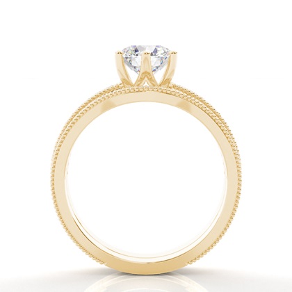 Yellow Gold Bridal Set Diamond Engagement Rings