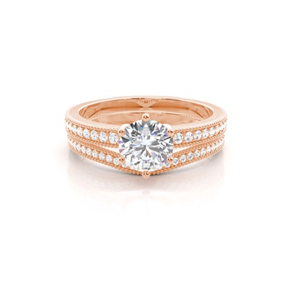 Rose Gold Diamond Engagement Rings