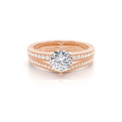 White Gold Bridal Set Diamond Engagement Ring