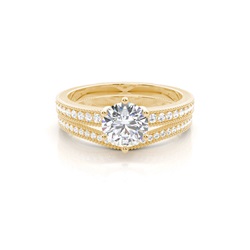 White Gold Bridal Set Diamond Engagement Ring