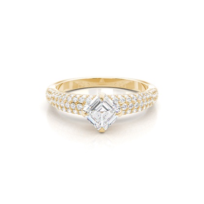 Asscher Diamond Rings