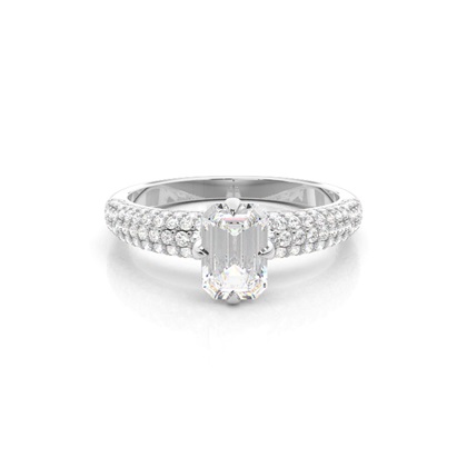 Emerald-Cut Diamond Rings
