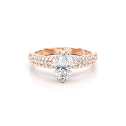 Oval Cut Diamond Rings