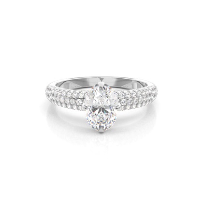 Oval Cut Diamond Rings