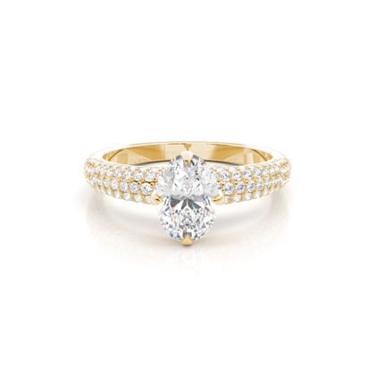 Oval Cut Diamond Rings