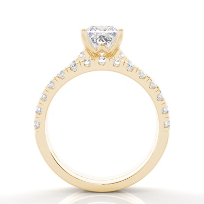 Princess Bridal Set Engagement Rings