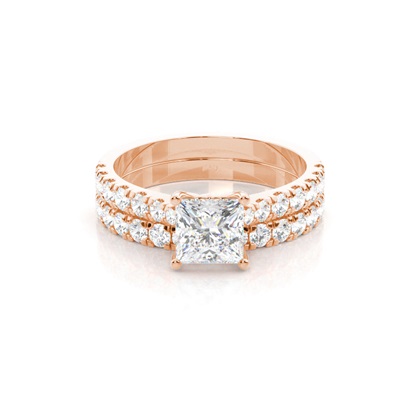Princess Bridal Set Engagement Rings