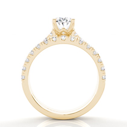 2.00 Carat Yellow Gold Bridal Set Engagement Rings