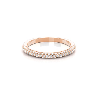Women's Rose Gold Diamond Wedding Rings