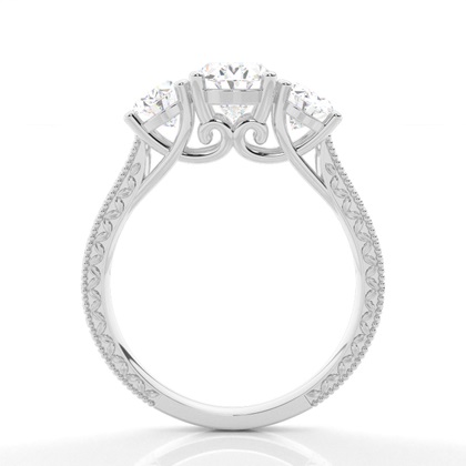 Zinkeneinstellung Trilogie Diamant Verlobungsring