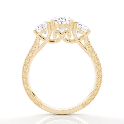 Zinkeneinstellung Trilogie Diamant Verlobungsring