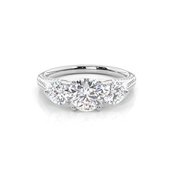 Zinkeneinstellung Trilogie Diamant Verlobungsring