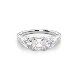 Zinkeneinstellung Trilogie Diamant Verlobungsring