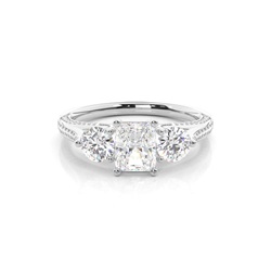 Zinkeneinstellung Trilogie Diamant Verlobungsring