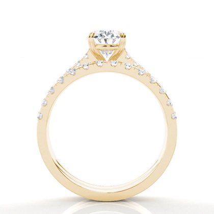 2.00 Carat Yellow Gold Bridal Set Engagement Rings