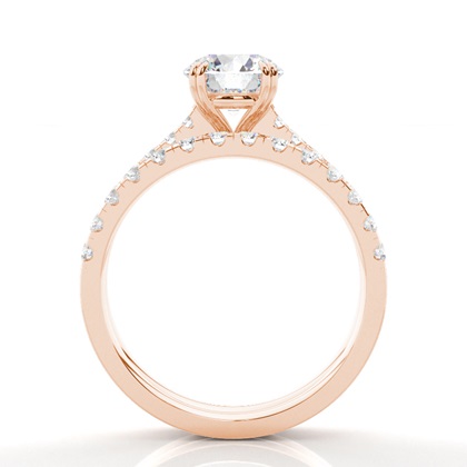 Rotgold Diamantverlobungsringe Verlobungsringe