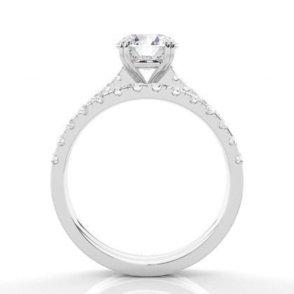 Weißgold Diamantverlobungsringe Verlobungsringe