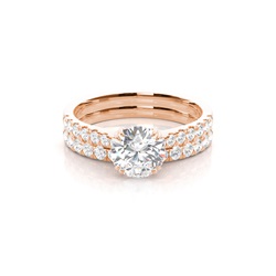 White Gold Bridal Set Diamond Engagement Ring