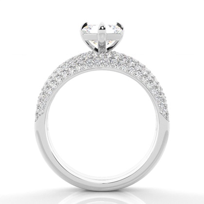 Asscher Bridal Diamond Engagement and Wedding Ring Sets