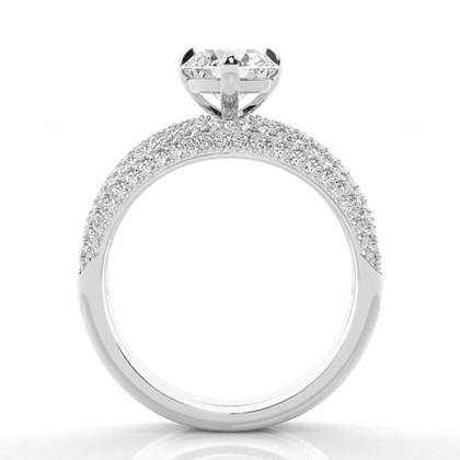 Round Diamond Bridal Set Engagement Rings