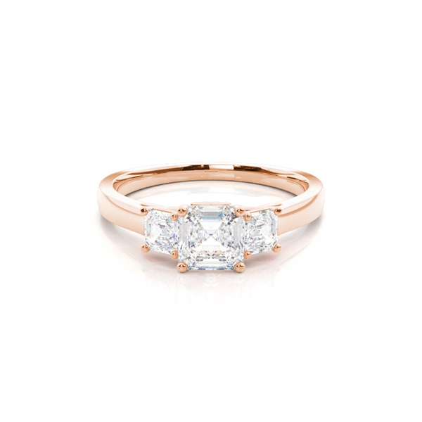 Prong Setting Trilogy Diamond Engagement Ring