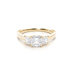 Prong Setting Trilogy Diamond Engagement Ring