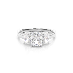 Prong Setting Trilogy Diamond Engagement Ring