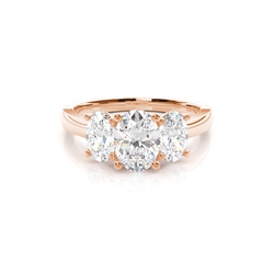 Zinkeneinstellung Trilogie Diamant Verlobungsring