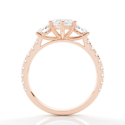 Zinkeneinstellung Trilogie Diamant Verlobungsring