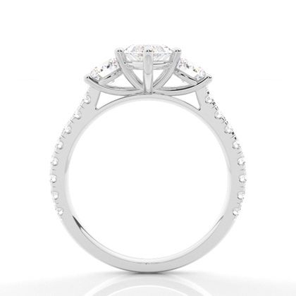 Zinkeneinstellung Trilogie Diamant Verlobungsring