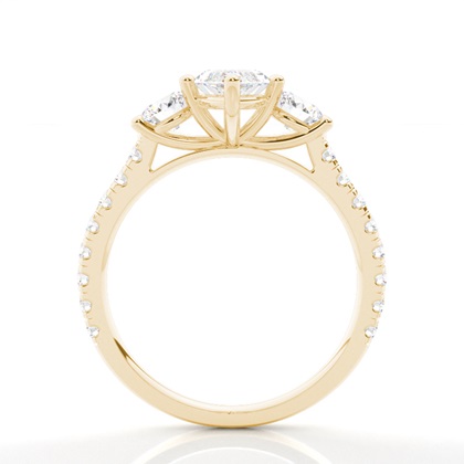 Zinkeneinstellung Trilogie Diamant Verlobungsring