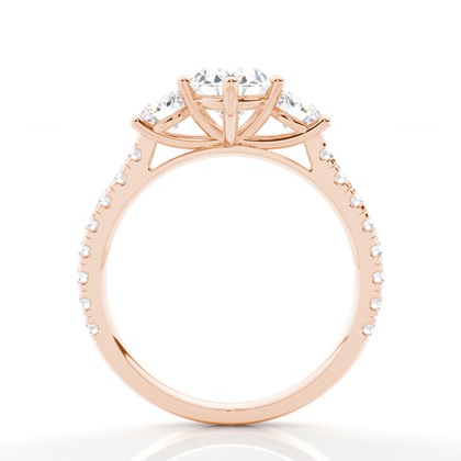 Zinkeneinstellung Trilogie Diamant Verlobungsring