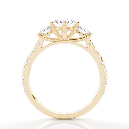 Zinkeneinstellung Trilogie Diamant Verlobungsring