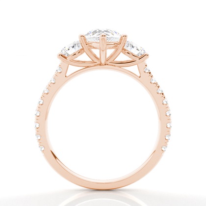 Zinkeneinstellung Trilogie Diamant Verlobungsring