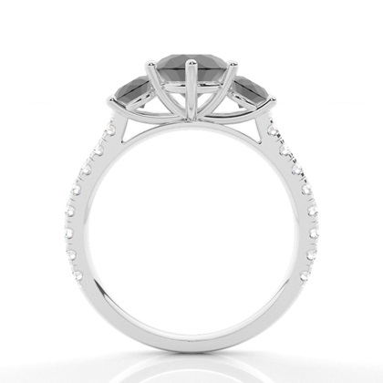 1.00 Carat Weißgold Trilogie Ringe