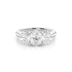 Zinkeneinstellung Trilogie Diamant Verlobungsring