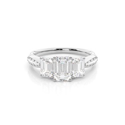 Zinkeneinstellung Trilogie Diamant Verlobungsring