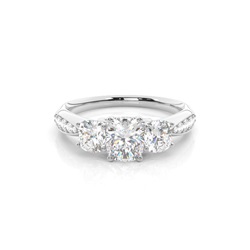 Zinkeneinstellung Trilogie Diamant Verlobungsring
