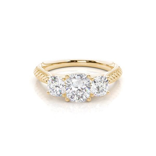 Prong Setting Trilogy Diamond Engagement Ring