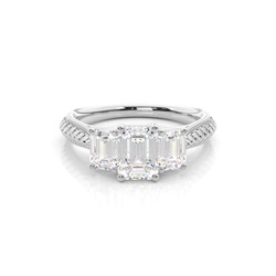 Zinkeneinstellung Trilogie Diamant Verlobungsring
