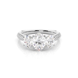 Zinkeneinstellung Trilogie Diamant Verlobungsring