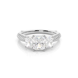Zinkeneinstellung Trilogie Diamant Verlobungsring