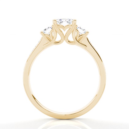 Zinkeneinstellung Trilogie Diamant Verlobungsring