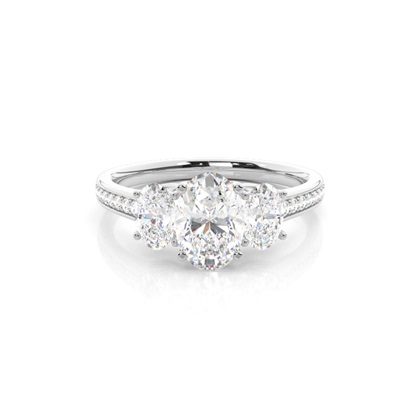 Oval Cut Diamond Rings