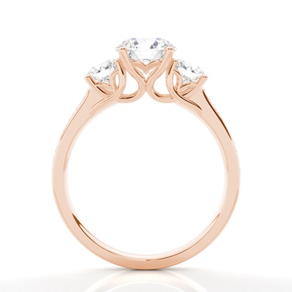 Zinkeneinstellung Trilogie Diamant Verlobungsring