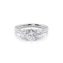 Zinkeneinstellung Trilogie Diamant Verlobungsring