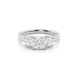 Zinkeneinstellung Trilogie Diamant Verlobungsring